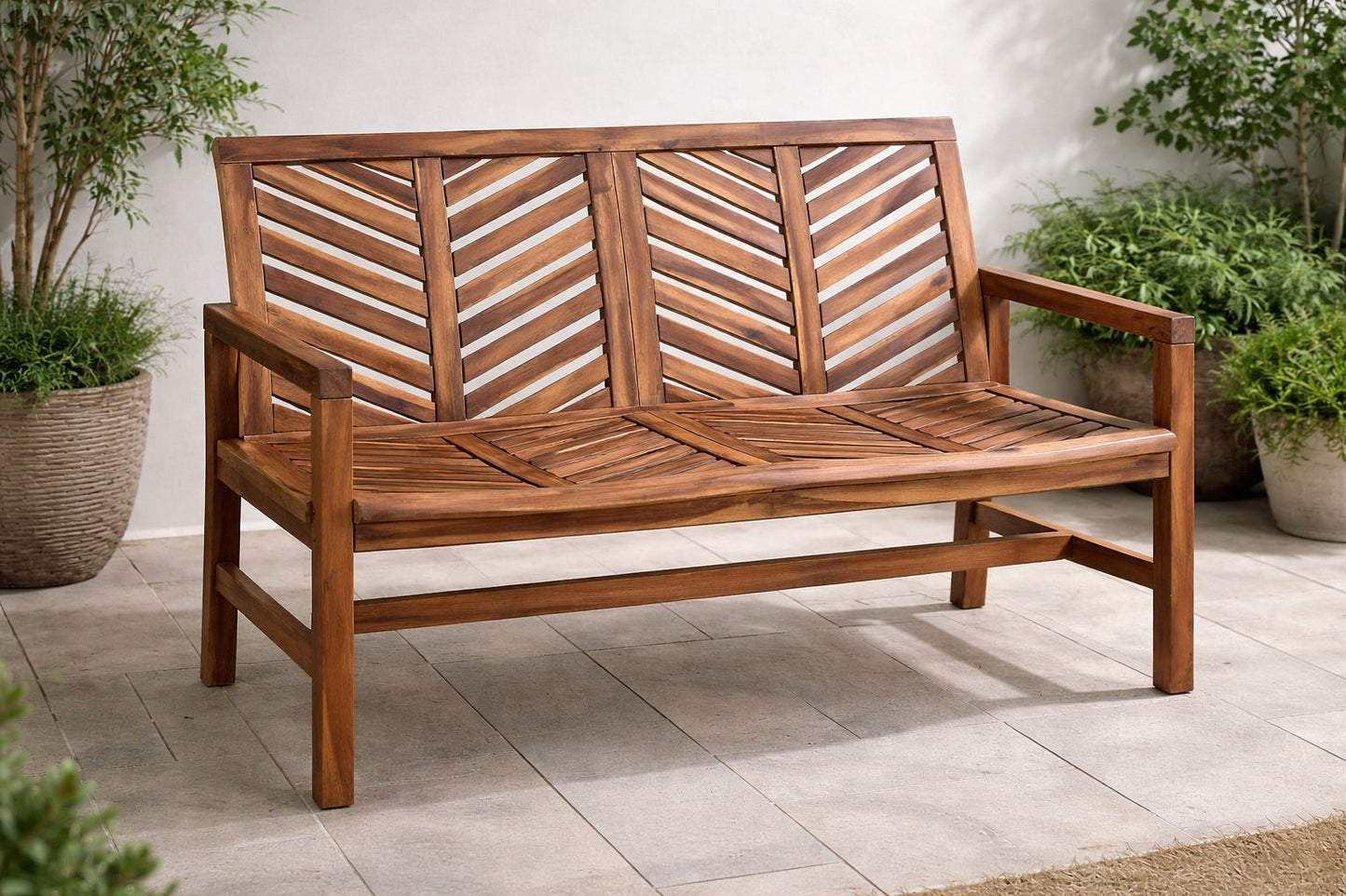 Santorini Garden Bench