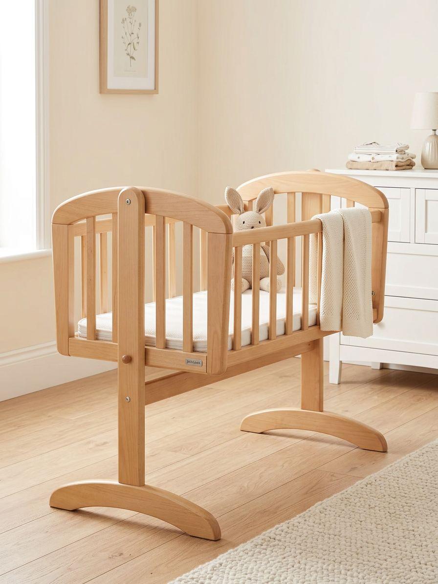 Serenity Solid Wood Baby Cradle