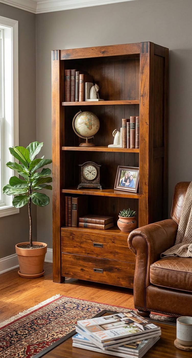 Ashford Walnut Bookcase