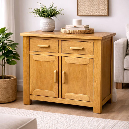 Solid Oak Storage Cabinet