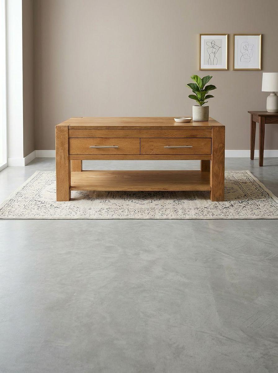 Hudson Solid Wood Coffee Table