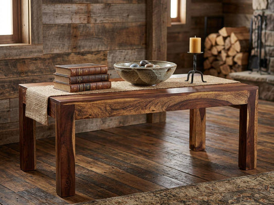 Dakota Rustic Solid Wood Coffee Table