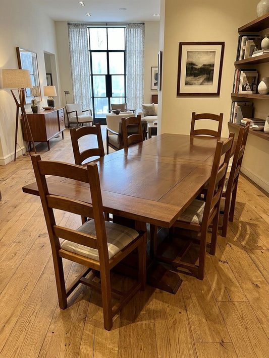 Classic Walnut Extendable Dining Set